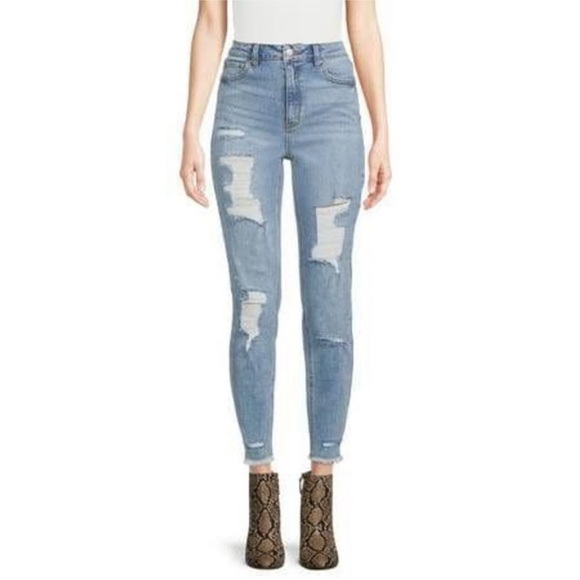 Tinseltown Destroyed Skinny Jeans - Picture 1 of 10